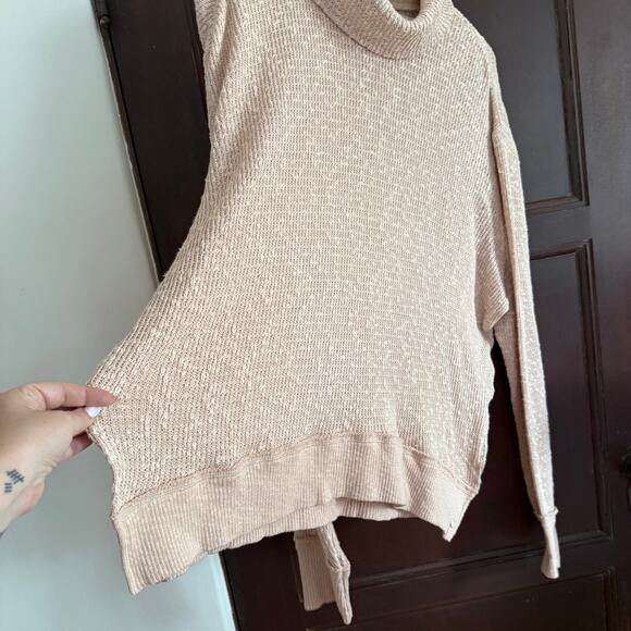 FREE PEOPLE | We The Free Tommy Turtleneck Sweater in Toasted Almond | medium - Picture 5 of 8